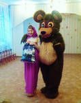 фото Маша и Медведь на детский день рождения в кемерово