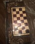 фото Классическая коробка шахмат из массива дуба