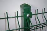 фото Заборные секции 3-D, оцинкованные, зелёные в пвх покрытии