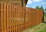 Фото №2 Забор из штактеника - деревянный