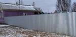 Фото №2 Забор из бесцветного профнастила в Тюмени, Тобольске.